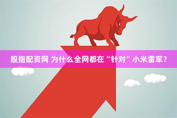 股指配资网 为什么全网都在“针对”小米雷军？